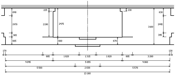 Schéma de l'implantation du buffet